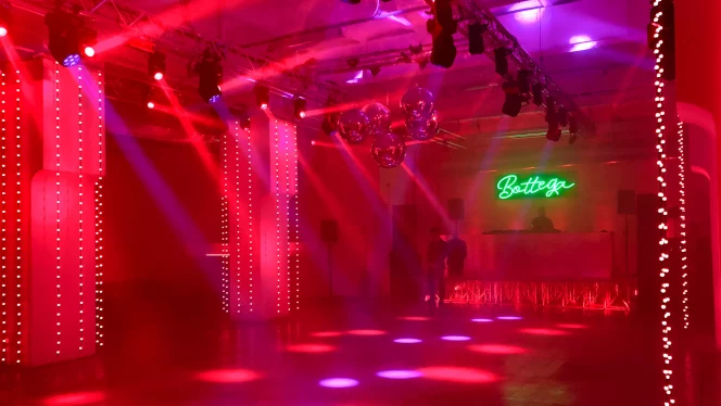 PROLIGHTS Pixie Beam and Stark 400 lit up the Bottega Veneta event