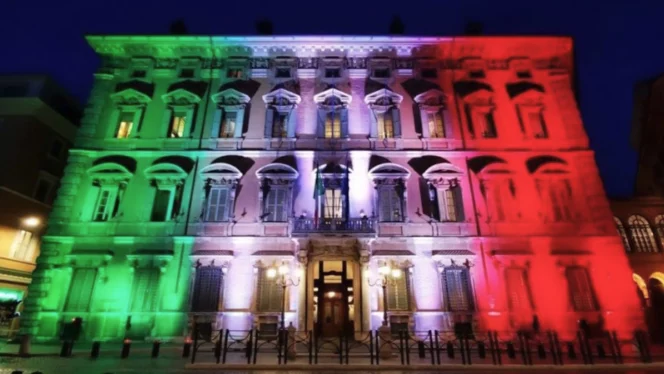 Il Senato della Repubblica italiana illuminato da PROLIGHTS