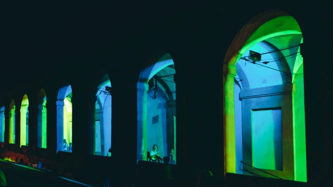 PROLIGHTS illumina i portici della basilica di San Luca a Bologna 
