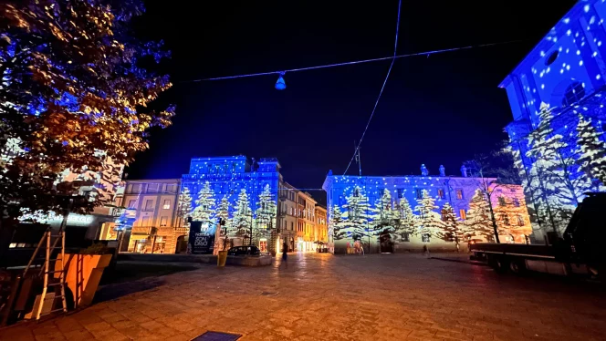 I Mosaico di PROLIGHTS trasformano Sondrio in un Incantevole Bosco di Luci