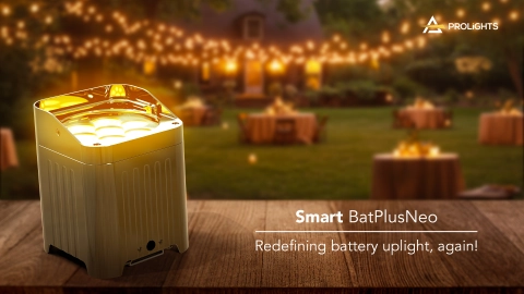 PROLIGHTS Unveils the Smart BatPlus Neo: Redefining battery uplight, again!