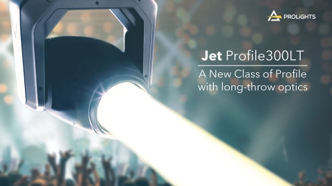 PROLIGHTS launches Jet Profile 300LT: Compact, Long-Throw Profile moving light