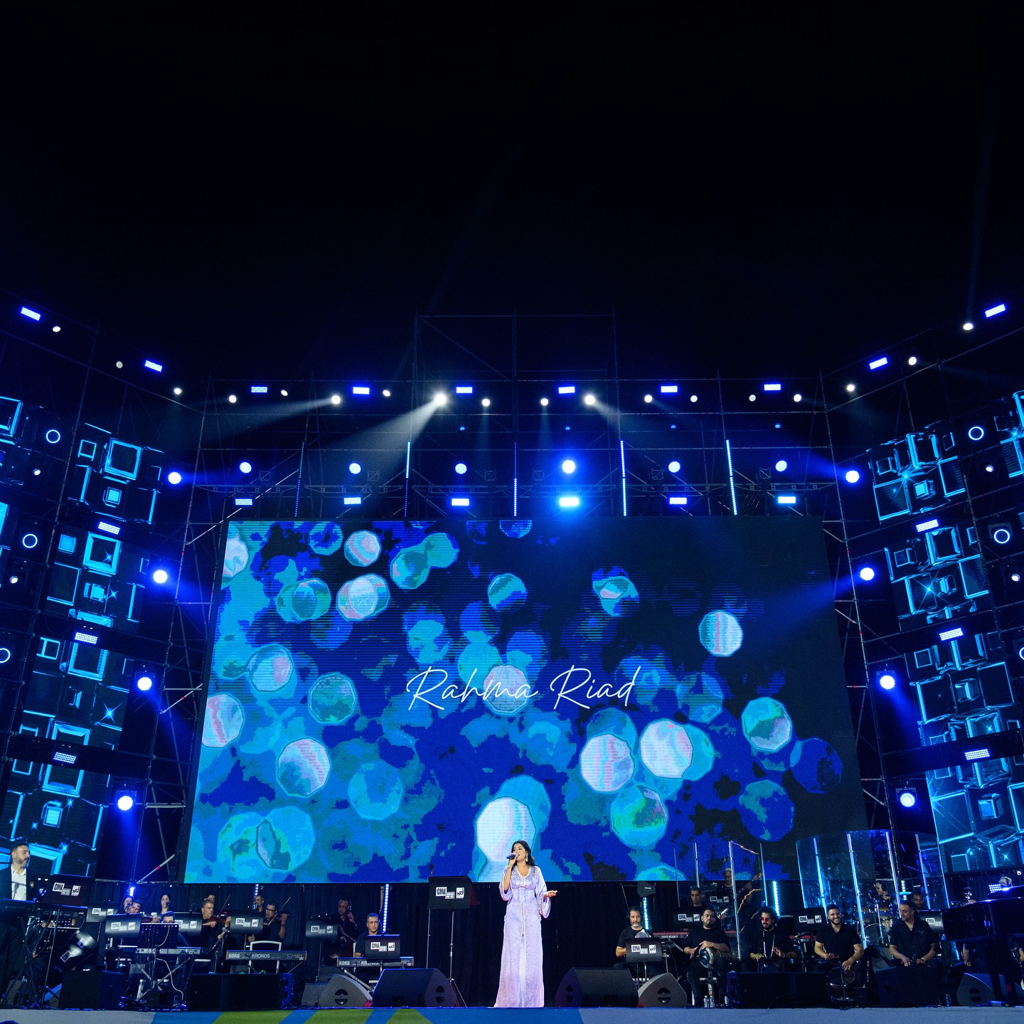 Il palco della Casablanca Music Week illuminato da PROLIGHTS